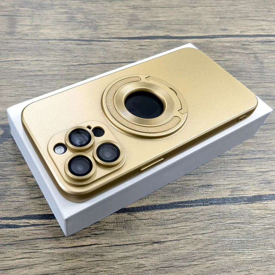 Luxusné matné puzdro pre iPhone 16 15 14 13 12 11 Pro Max 16Pro iPhone15 iPhone16 15Pro 14Pro pre obálku držiteľa poplatkov Magsafe