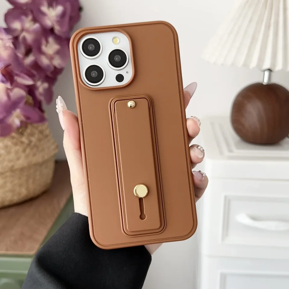 Luxusné neviditeľné kožené puzdro pre iPhone 16 Pro Max 15 plus 14 13 12 11 xs xr x SE2022 Kickstand pokožka pokožky