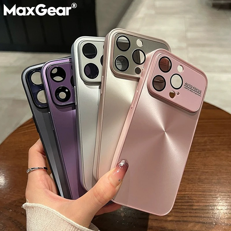 Luxusné pokovovanie mikro matné laserové puzdro Aurora pre iPhone 14 plus 13 12 11 Pro Max