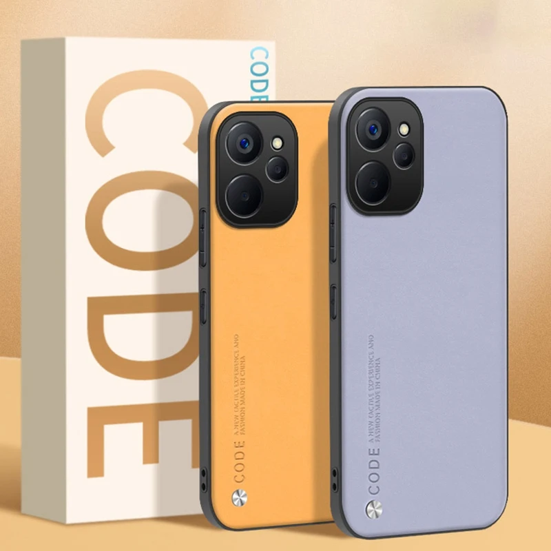 Luxusné puzdro na kožené telefóny pre Realme 10 4G 9 10 Pro Plus 9i Cover Matte Silikone Ochrana puzdro pre Realme 7 5G 8 Pro Coque