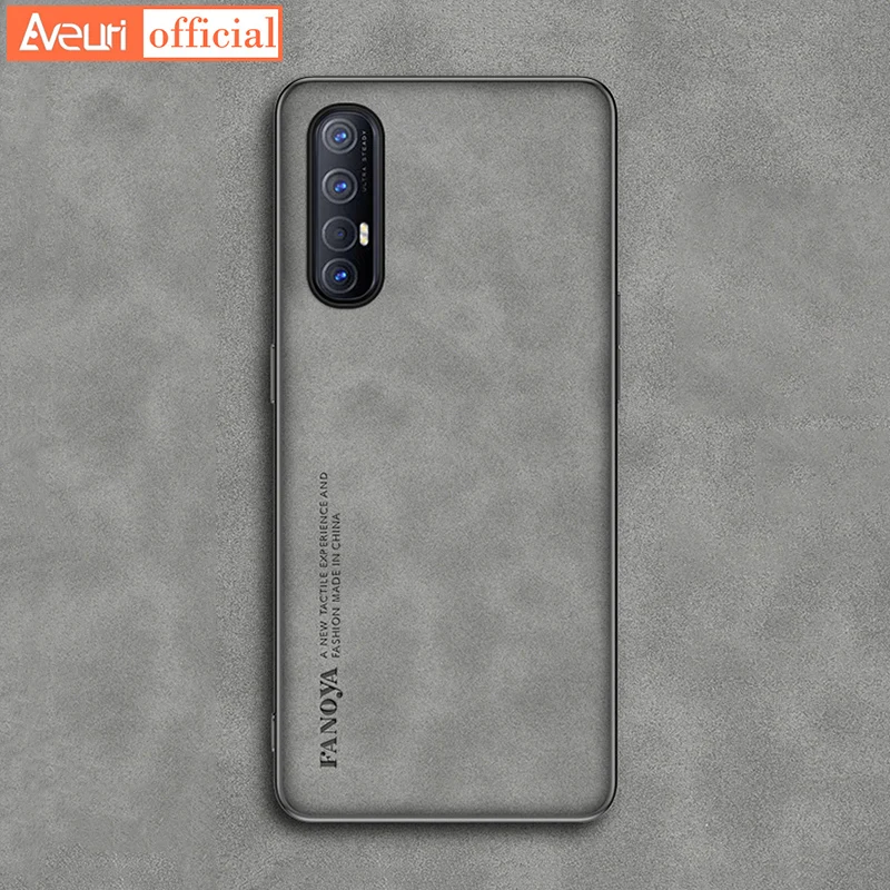 Luxusné puzdro na kožu pre Oppo Reno 4 3 Pro 5G Reno4 Reno3 Cover Matte Silikone Telefón puzdro pre Oppo Find X3 Lite X2 PRO X2 NEO