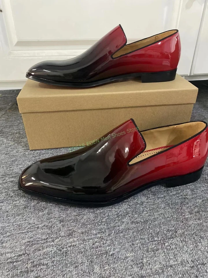 Luxusné pánske originálne kožené obchodné obchodné single Single Shoes Pánske s nízkym pätom sklz na kancelárske šaty Svadobné príležitostné topánky