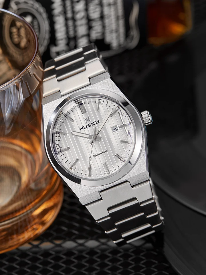 Luxusní muži sledujú mužské kremeňové náramky klasické čierne zlaté kalendár vytáčanie z nehrdzavejúcej ocele Sliver Band Reloj Business Man Clock