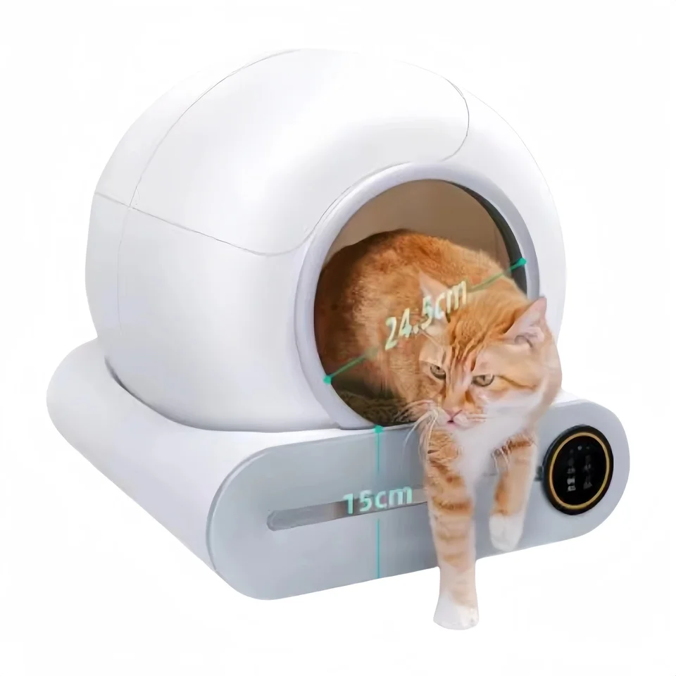 luxusný inklosure ekologický OEM Prispôsobený domáci domáci nábytok WC Smart Automatic Cat Litter Box