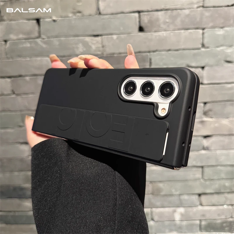 Luxusný mäkký silikónový náramok s popruhom skladacie puzdro pre Samsung Galaxy Z Fold 6 Zold 5 zfold 4 3 Ultra tenký matný pc tvrdý kryt