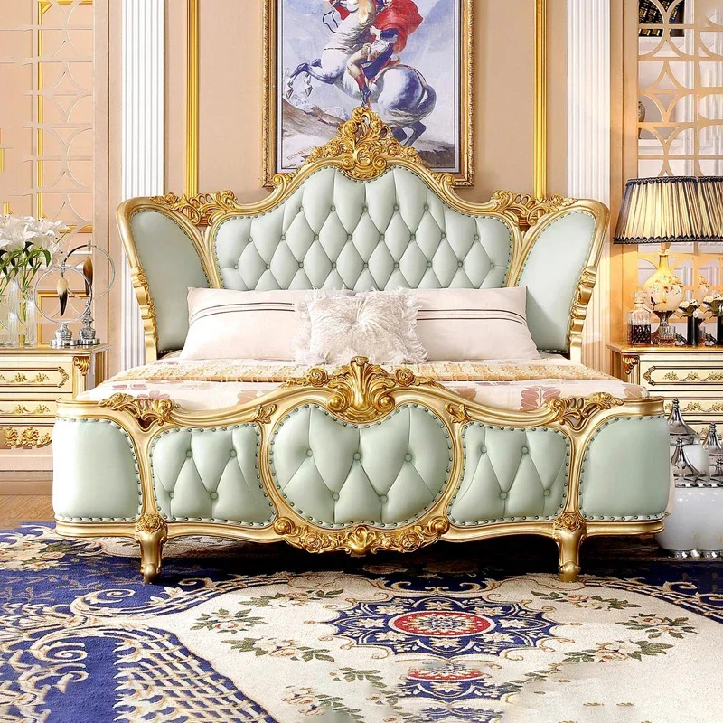 Luxusný pár lôžko Európska estetická kožená skladovanie dvojlôžkovej postele King Veľkosť moderné camas y muebles Dormitorio Domáci nábytok
