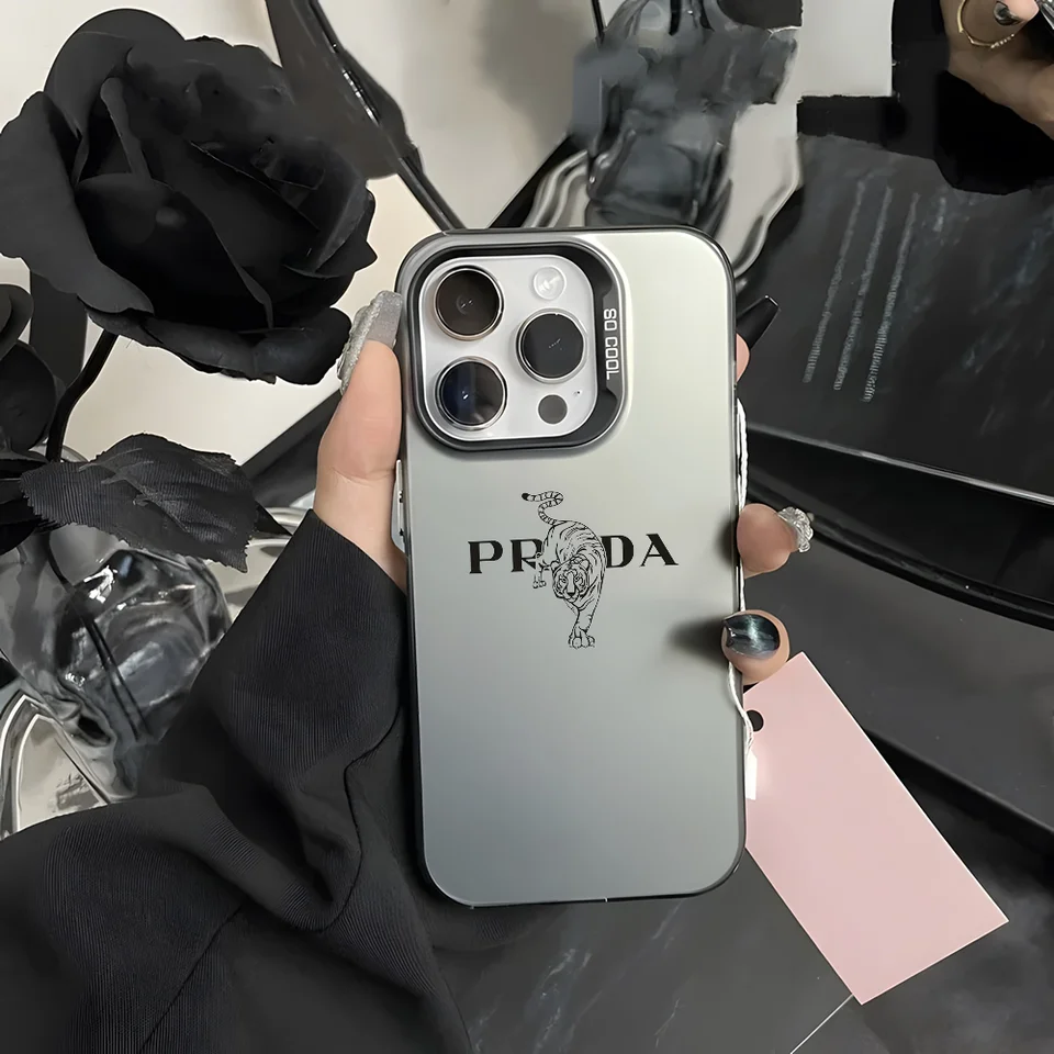 Luxusný rybár Tiger listy telefónny puzdro pre iPhone 16 15 14 13 12 11 Pro Max