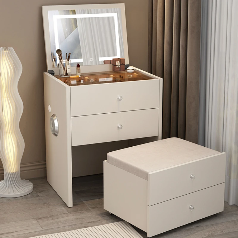 Luxusný toaletný stolík spálňový nábytok make -up kreslo Minimalistka žena Vanity set girls domáca izba predmety