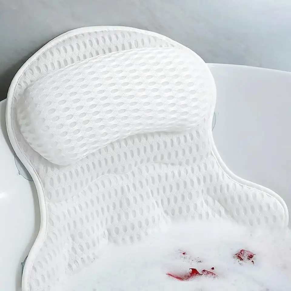 Luxusný vankúš s vankúšom, ktorý nie je skĺznutý s prísavkou šálkou pre krk a zadnú podporu 3d