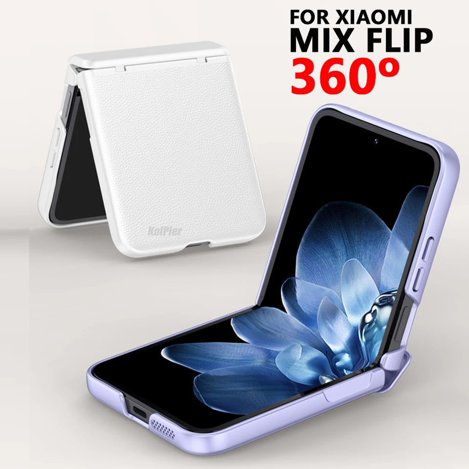 Luxusný závesný chránič obalu pre chránenie pre Xiaomi mi mix flip oficiálne 2024 Nový nárazový odolný zadný kryt Kickstand pokožka kapa