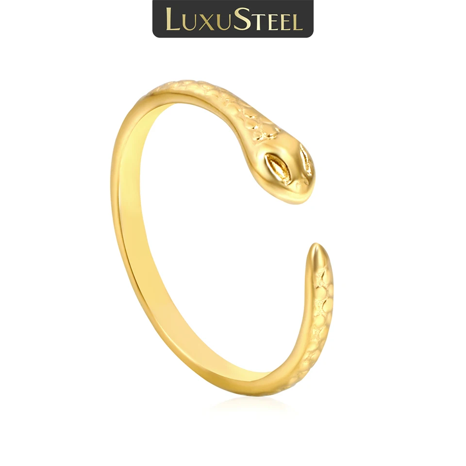 Luxusteel had v tvare dámsky kruhový prsteň z nehrdzavejúcej ocele 18k Zlatená módna hiphopová šperk