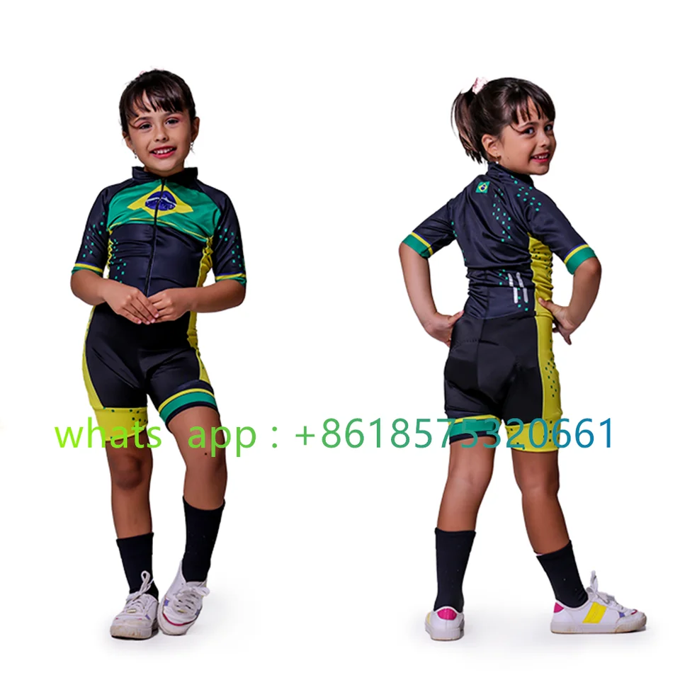 Lynce Cycling Jersey Deti Motokros triatlon Summer MTB Kids cyklistické oblečenie Cyklovanie bicyklov Detská kombinéza Cycling