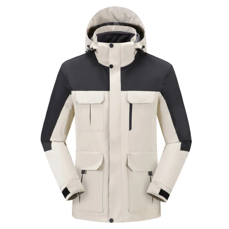 Lyžiarska bunda Men Outdoor Stormtrooper 3 v 1 nepremokavých a teplých dvojdielny