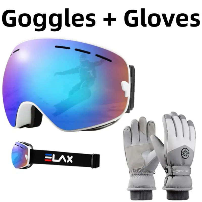 Lyžiarske okuliare Anti-Fog Mountain Ski Goggles Snow Snowboard Glass Snowmobile okuliare zimné športové lyžiarske lyžiarske príslušenstvo 스키고글