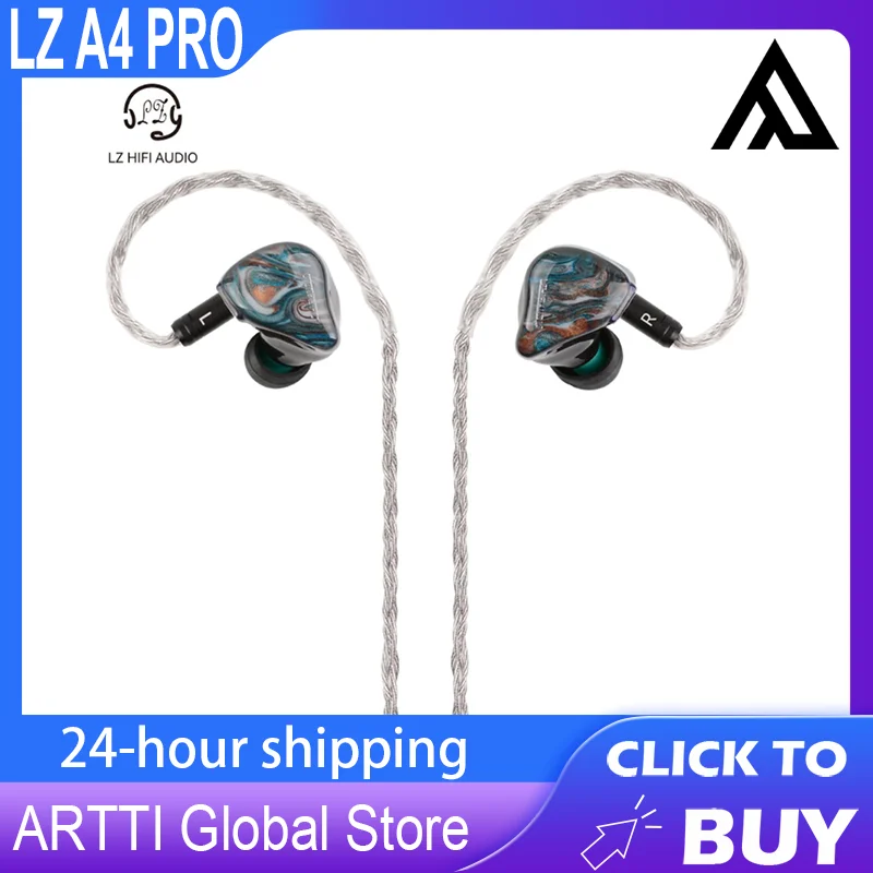 LZ A4 PRO HIFI IEMS v uchu 1dd+3 Knowles BA Hybridný ovládač Audiofilový doch