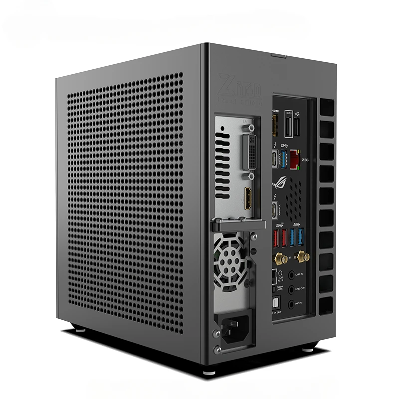 LZMOD MINI A24-V6 1,0 DUAL-SLOT PLIGHT DISPLAY 1U Power Supply ITX podvozok 5.38 L