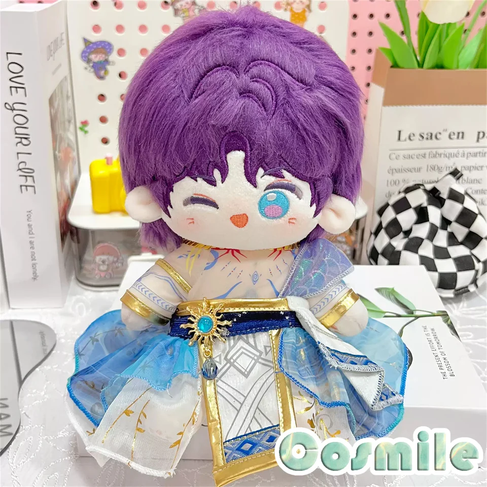 Láska hry a Deepspace ホムラ Rafayel Mermaid Cosplay kostým plyšový 20 cm bábiky Dolls Dojky Dojky LR