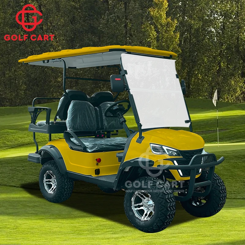 Lítiová batéria napájaná 2+2 sedadlá 4 kW elektrické skútre golfové vozíky Motor Off-Road Golf Buggy na predaj