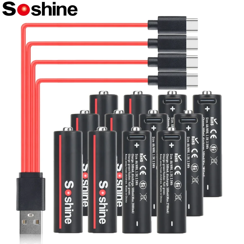 Lítiová batéria Soshine AA USB