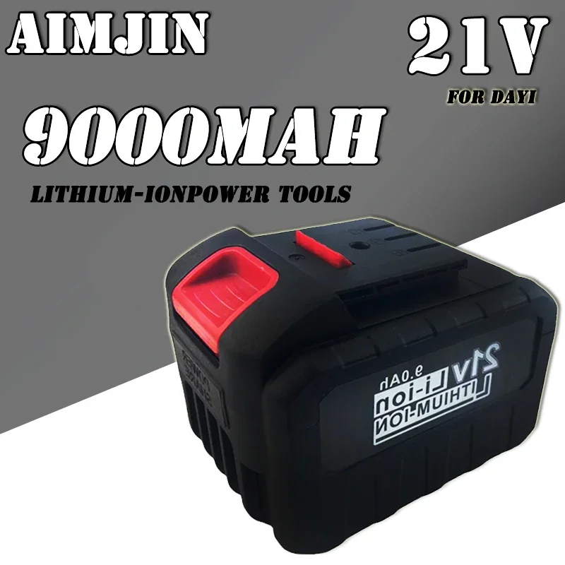 Lítium-ión 21 V 9000 mAh Nabíjateľný elektrický náradie BATÉRIA Vhodné pre Dayi bezdrôtový elektrický kľúčový kľúč