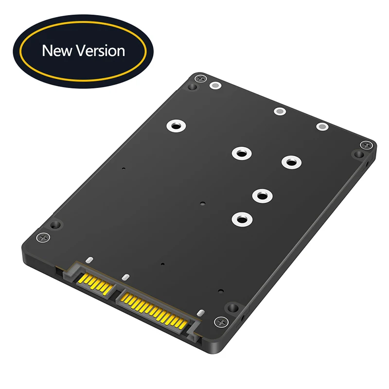 M.2/MSATA na SATA 3.0 Karta adaptéra s plastovým krytom 2230 2242 2260 B KEY NGFF M2 Protokol SSD MSD SSD