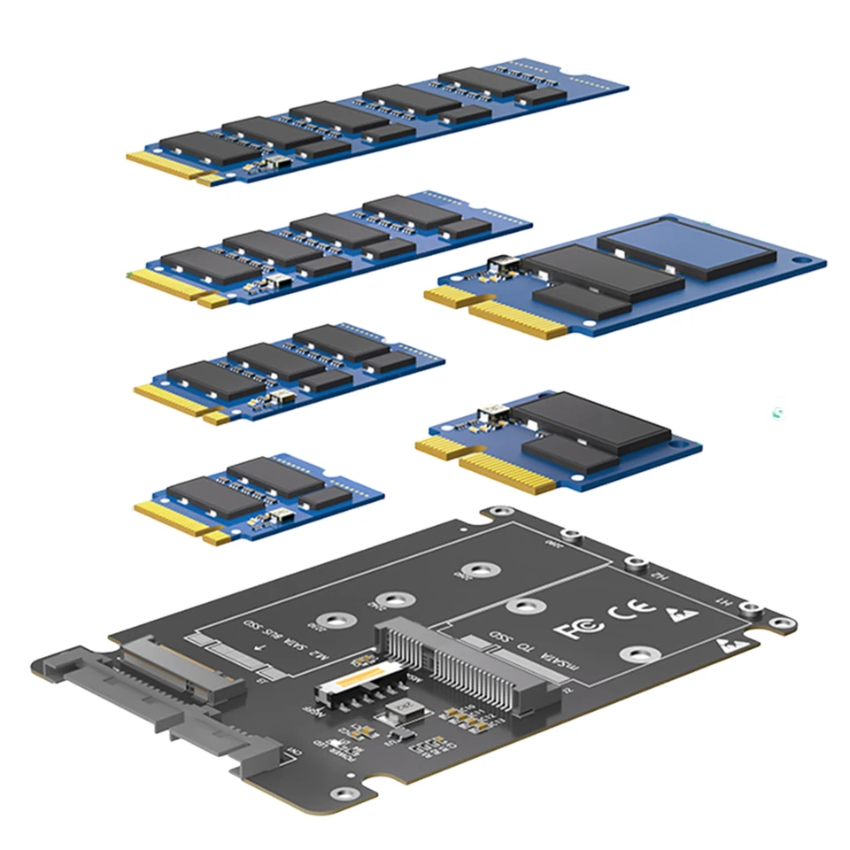 M.2 NGFF B-Key & MSATA SSD na SATA 3.0 Adaptér prevodník puzdra External Pevný disk podpora 2230 2242 2260 2280 SSD