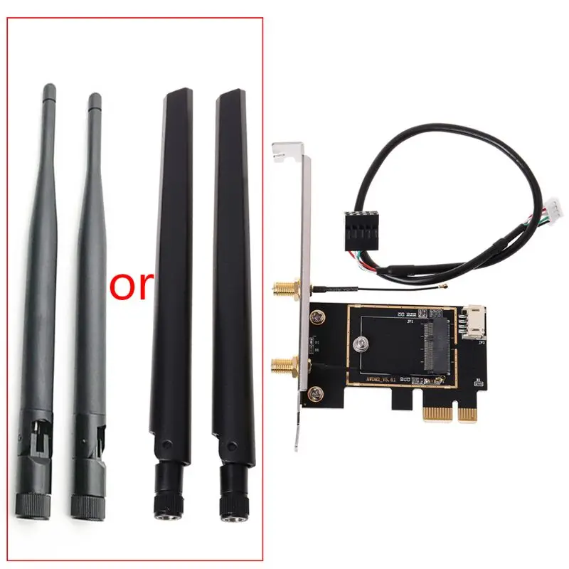 M.2 NGFF na PCI-E Converter Desktop Wireless WiFi Bluetooth Card Adapter Board