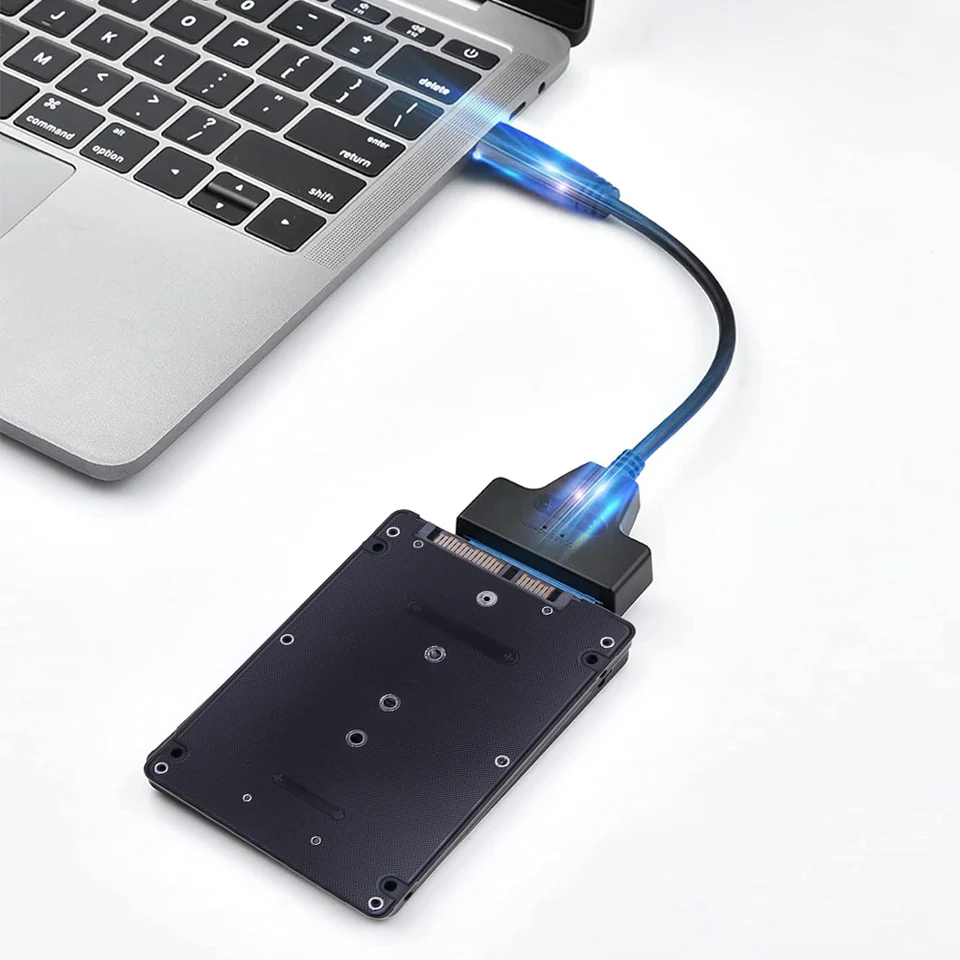 M.2 NGFF SSD až 2,5inch SATA3 CONSTER ADAPTÁTOR CONVERTER KAPSUROSURSURE 6 GBPS M.2 NGFF TO 2,5IN SATA III Adaptér pre počítač PC Desktop