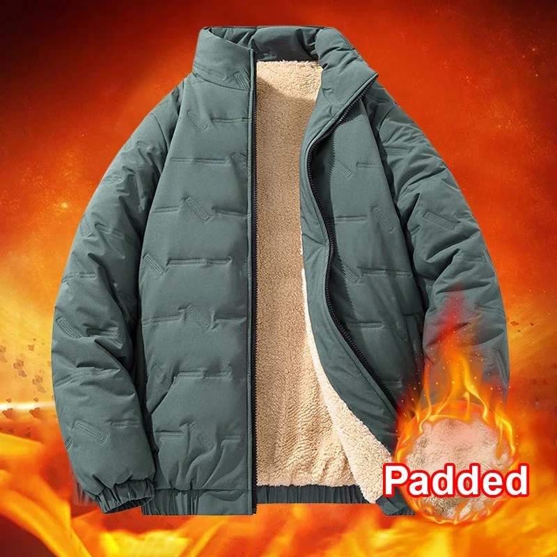M-8xl zimná zimná odolná vpremok Warm Husté fleece bundy Men módny kabát Muž Outswear Classic Warm Well Loose Plus veľkosť