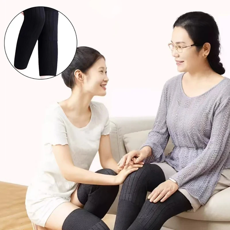 M/l/xl 1 pár zimné teplé pletené tkanina Elasticity Knee vankúšiky pre ženy Muži Starí ľudia Studená noha Arthritída
