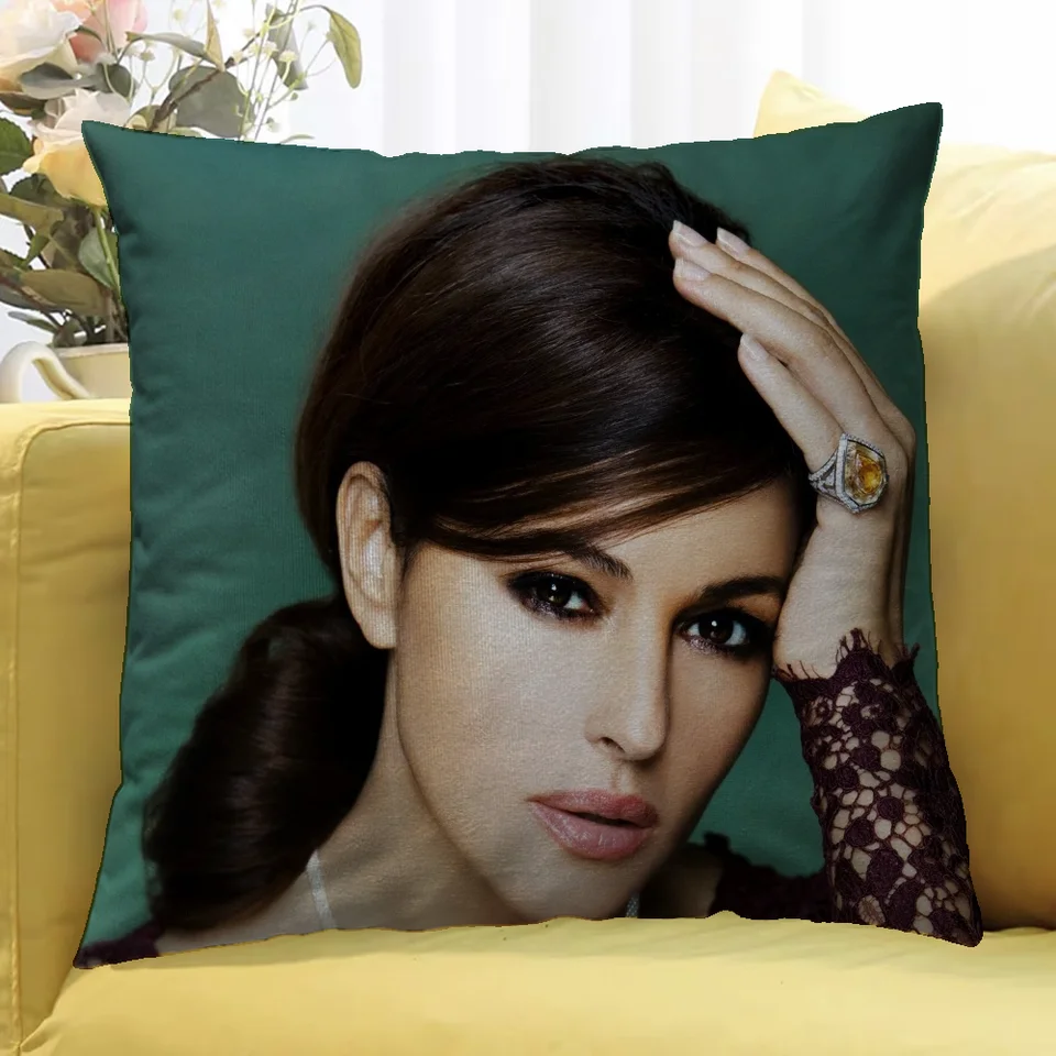 M-Monica Bellucci obojstranná tlačiareň vankúš 50x50 vankúš 45x45 vankúši