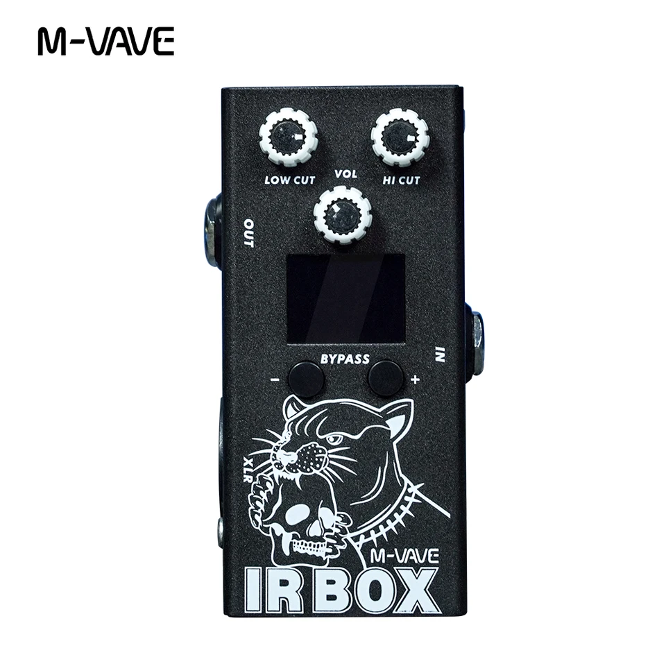 M-VAVE IR Box Pedal 32 Predvoľby 24bit, IR kabína Impulse Response Skrinky Reproduktor simulačné simulačné gitarové basové efekty pedál