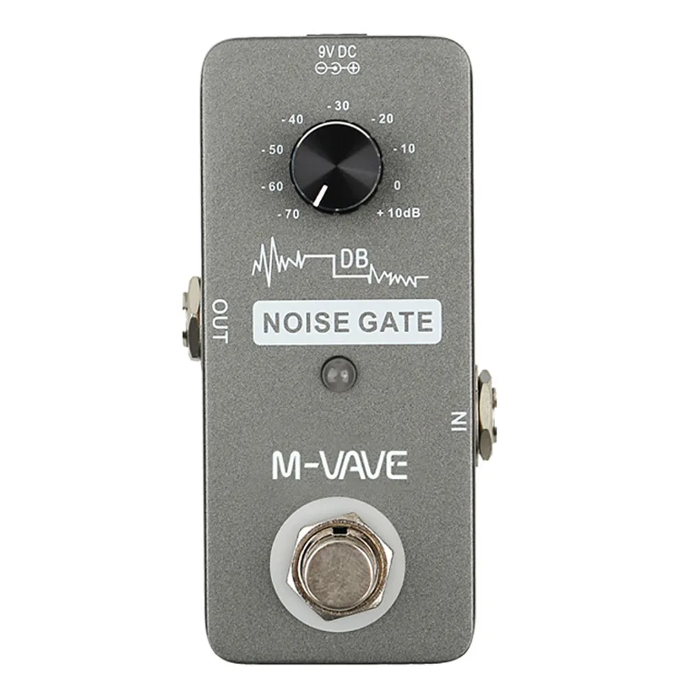 M-VAVE Noise Gate Guitar Effect Pedál Hudobná gitarová gitarová elektrická nahrávacia slučka oneskorenia preťaženia reverbs efekty procesorov