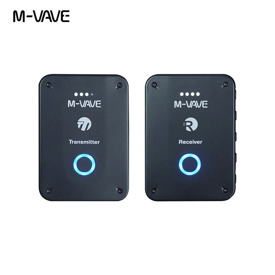 M-VAVE WP-9 2.4G Wireless Monitor slúchadiel Nabíjateľný prijímač vysielača s objemovou podporou stereo mono-stlmená funkcia