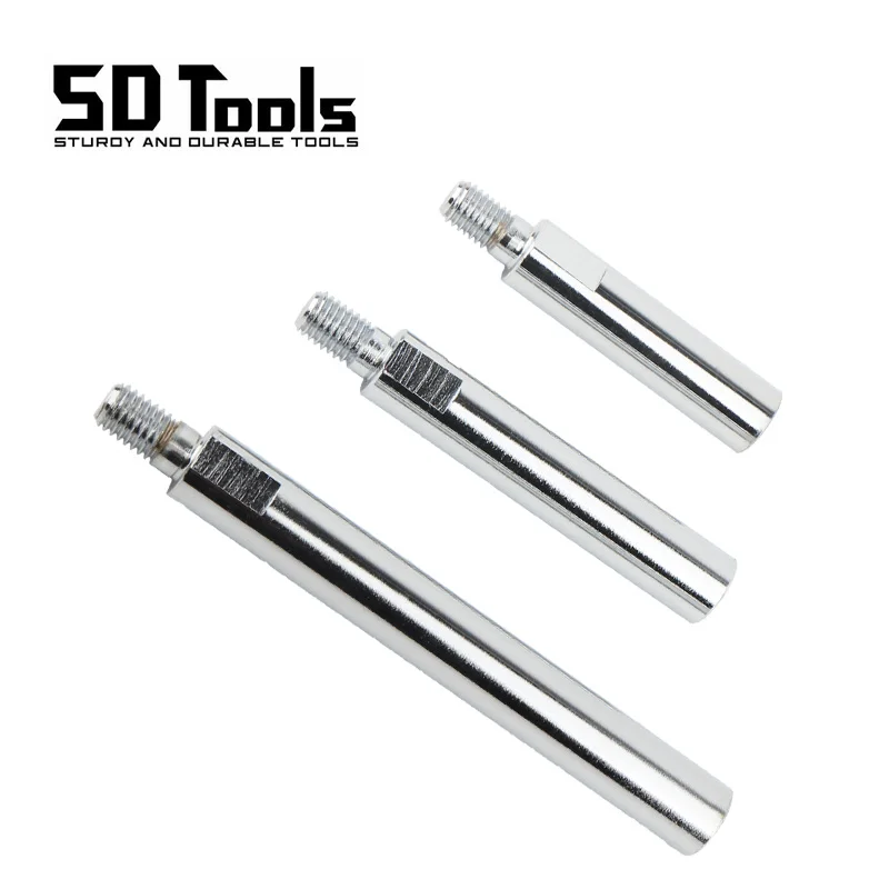 M10 predlžovací hriadeľ 75/100/140 mm M10 Mlynový predlžovací prúžk na predlžovanie tyče pre leštiace podložky