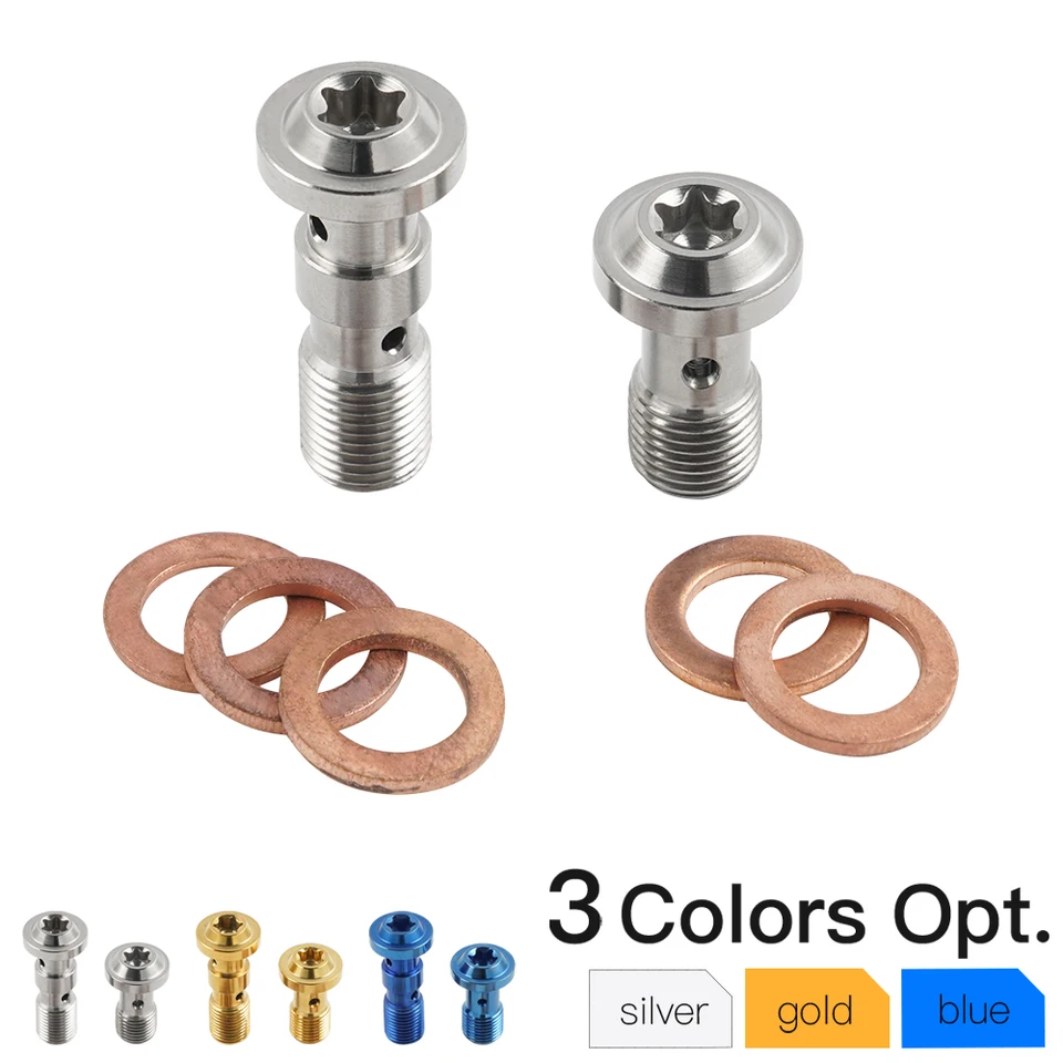 M10X1.0 Single Dual Brzdí olej hadice banjo skrutka pre BMW Ducati KTM Honda Suzuki Husqvarna Aprilia Universal Titanium Zliatina zliatiny