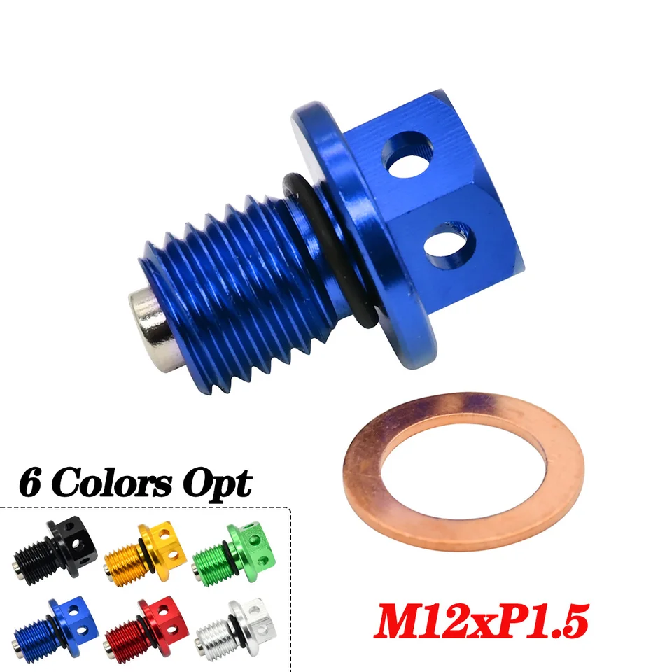 M12XP1.5 SCRUIT MAGNETICKÁ OLEJOVÁ KRAJINA PRE YAMAHA YZF-R25 R3 MT-03 MT-25 YZF-R3 YZ250 YZ250X XT250X WR250R WR250X SEROW 250