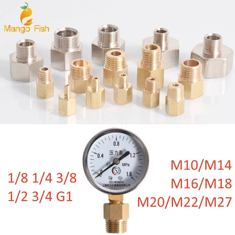 M14*1,5 M20*1,5 M10 16 22 Mosadzné potrubie HEX VLASTNOSTI RÝCHLE SPRÁVA Adaptér 1/8 1/4 1/2