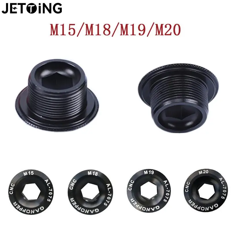M15 M18 M19 M20 Hliníková zliatina 7075 MTB Crank Crank Cap Cap Cankset Crus Cover Caps skrutka Fit Forshimano/Jiankun/IXF