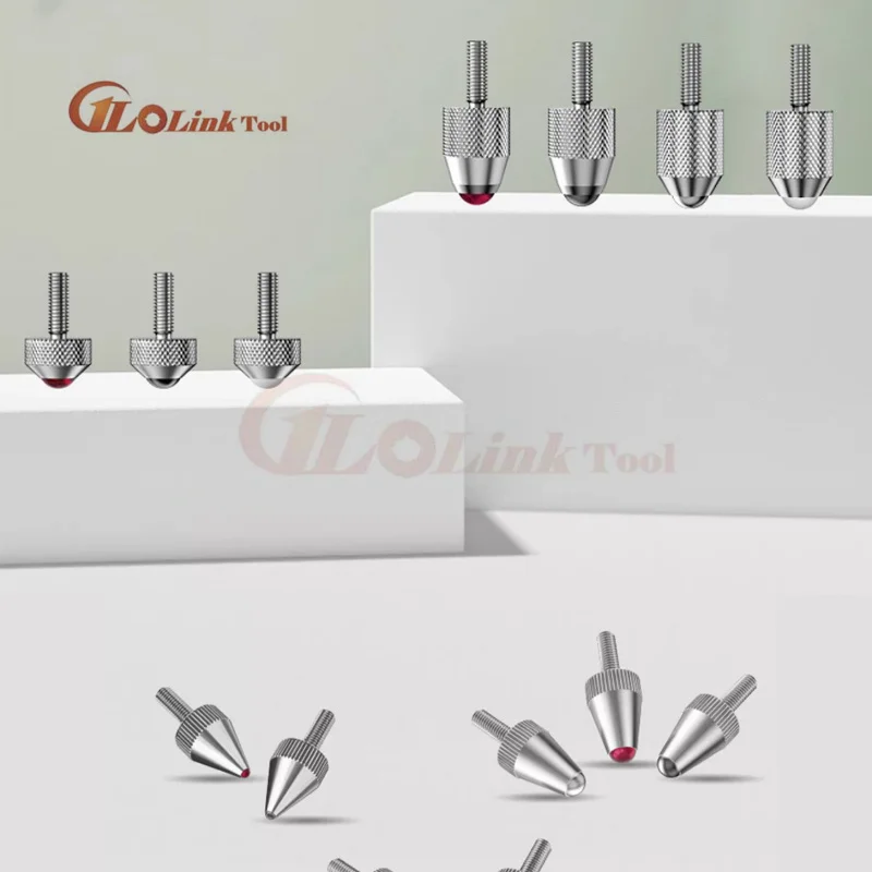 M2.5 Závit Tungsten oceľový indikátor sond sonda Kontakt Rubby body pre číselníky Nové kontaktné body Dialt