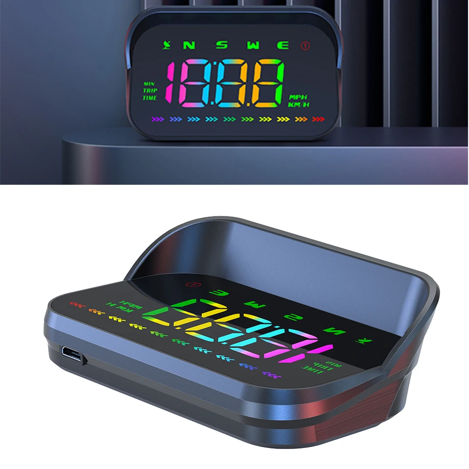 M23 GPS hlava nahor Zobrazujú digitálny rýchlomer LCD projekcia na sklenenom automobilovom merači čelného skla projektor nadmerne rýchlom