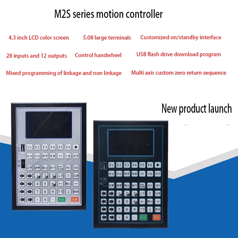 M2S Series Motion Controller 1000 2000 3000 4000 1-4 Axis Rýchlosť nastaviteľná programovateľná CNC System Controller U Disk Download