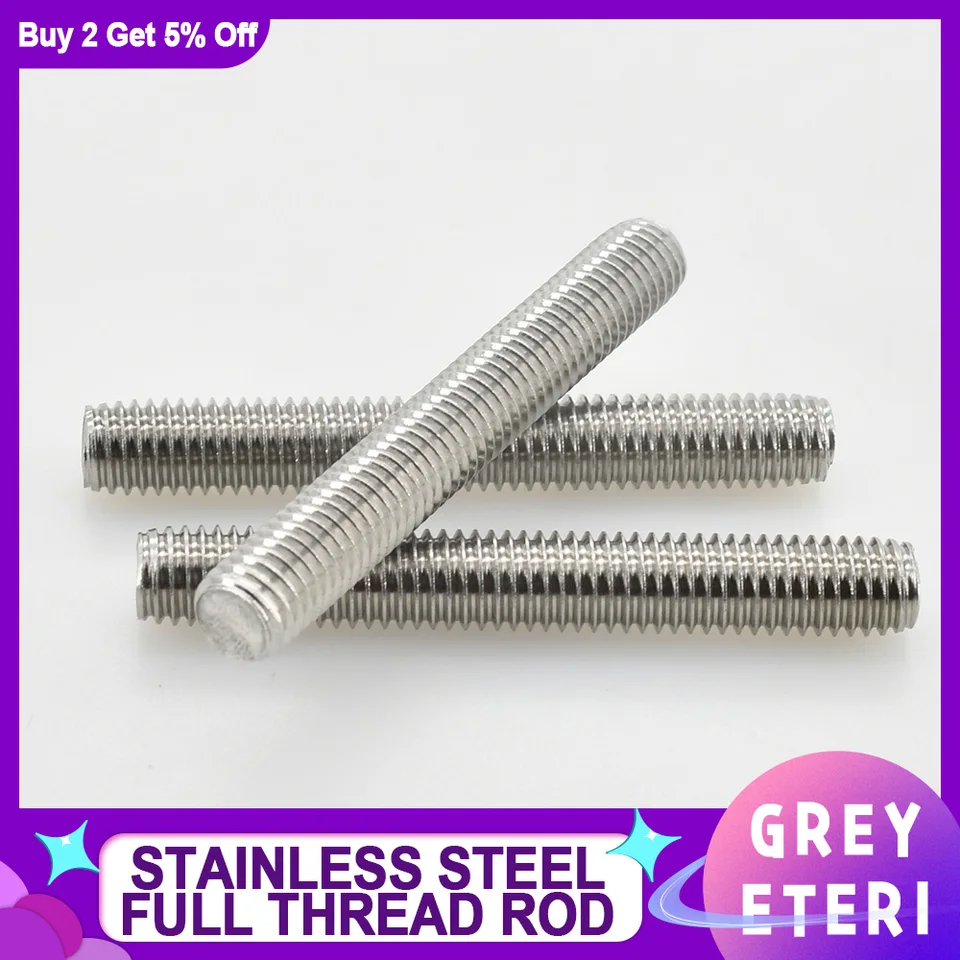 M3 M4 M5 M6 304 Nerezová oceľ s plným závitom prúte plne metrické závitové tyče Skrutky skrutky dĺžky dĺžky 20 mm 60 mm 150 mm 200 mm 500 mm