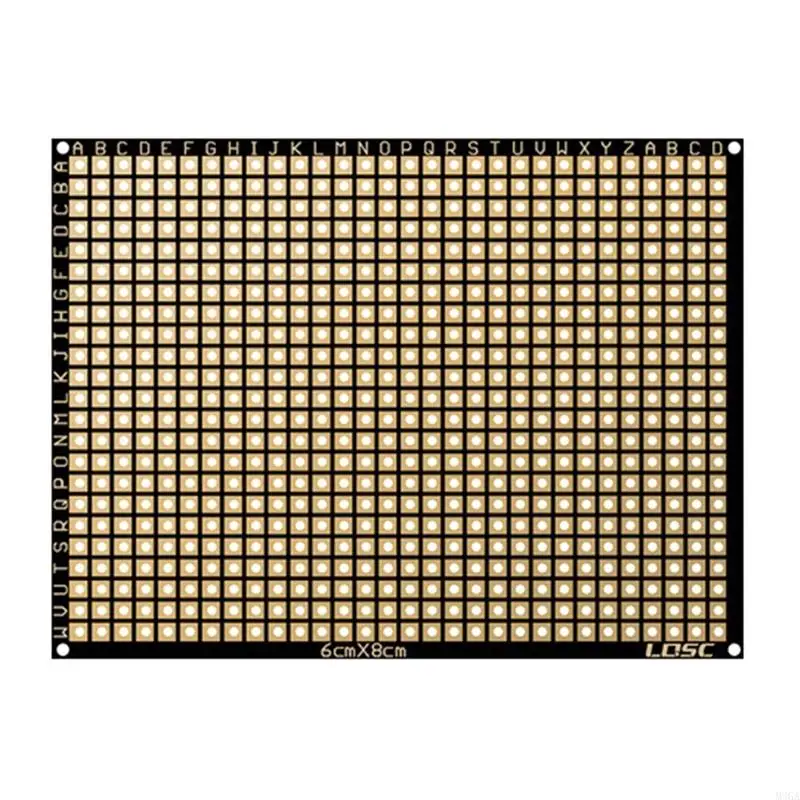 M3GA Stripboard 6x8cm CoppersCircuit Board obojstranná doska DPS FR4 2.54 pre DIY Soldering Electronic Experiment