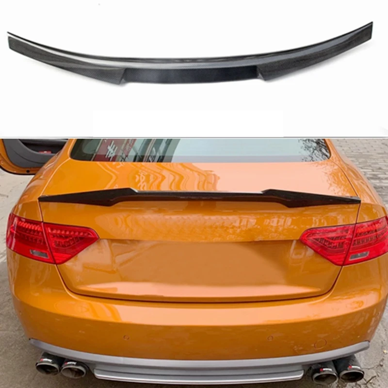 M4 Style A5 Zadný spojler Krídle uhlíkových vlákien pre Audi A5 4DOOR 2010-2016