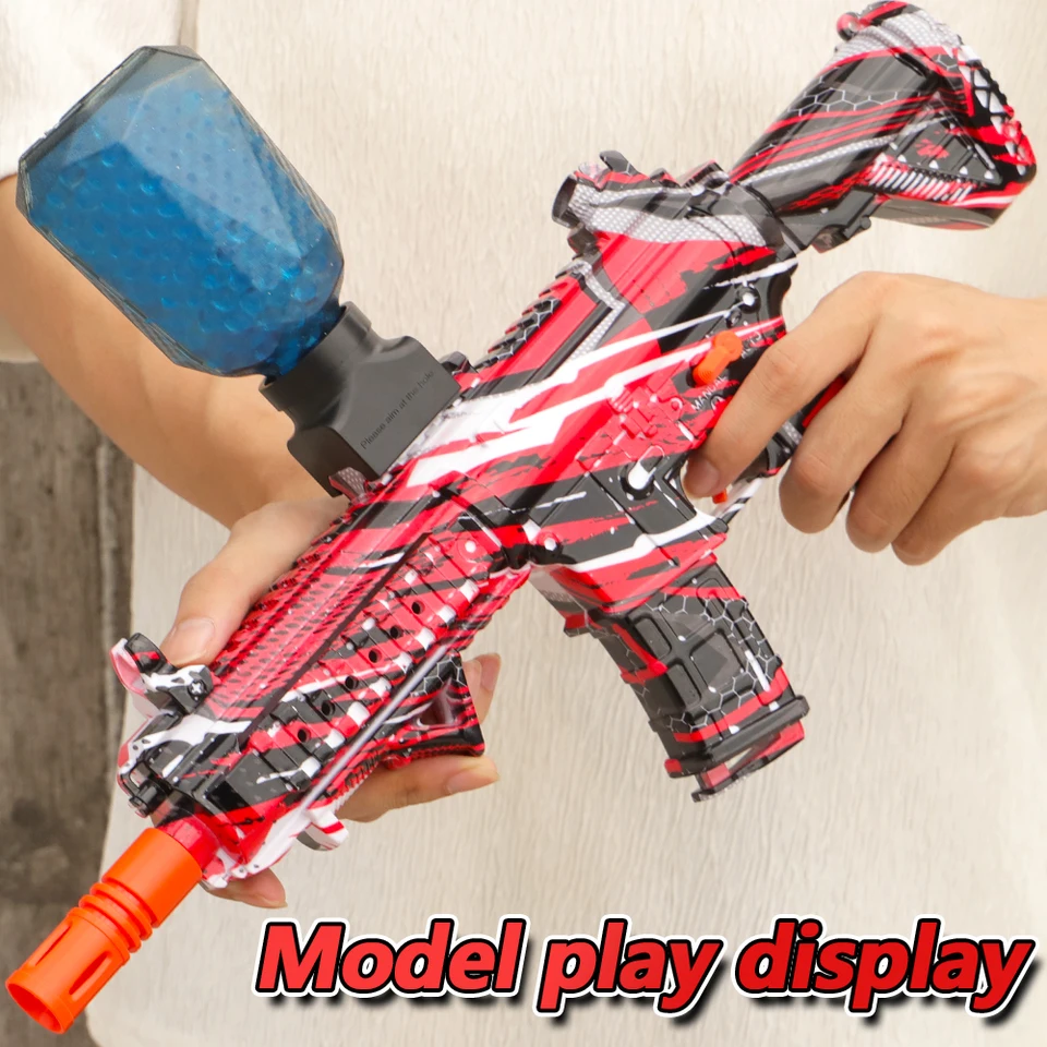 M416 Elektrický gél Ball Blaster Hračky, Splatter Ball Blaster pre 14+, hračky pre vonkajšie hry (gélová guľa nie je v cene)
