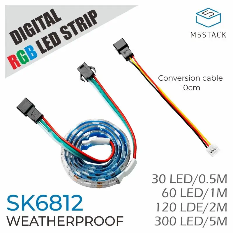 M5Stack Oficiálny digitálny RGB LED dióda odolný voči poveternostným vplyvom SK6812