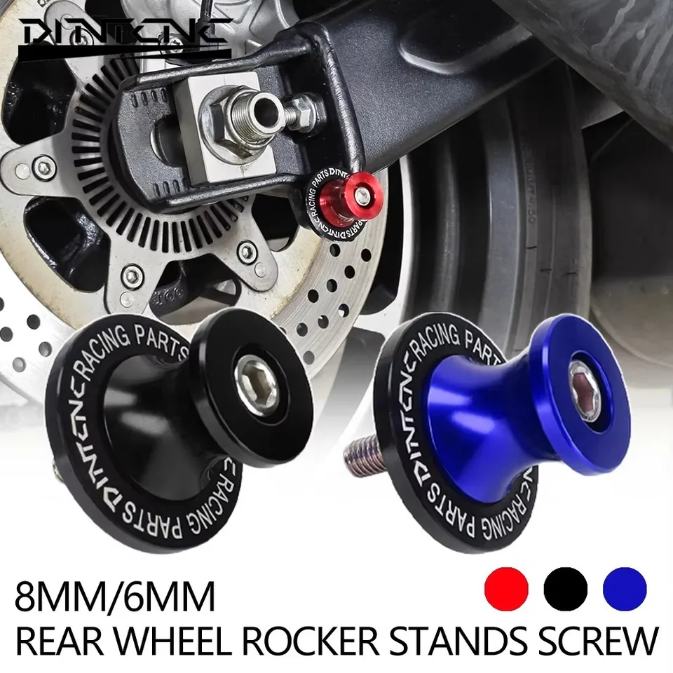 M6/M8 stojany skrutka pre Yamaha Honda Kawasaki Motocykel zadných kolies Klásenec Parkovisko Parkovací stojan Swingram Slider 6 mm 8 mm