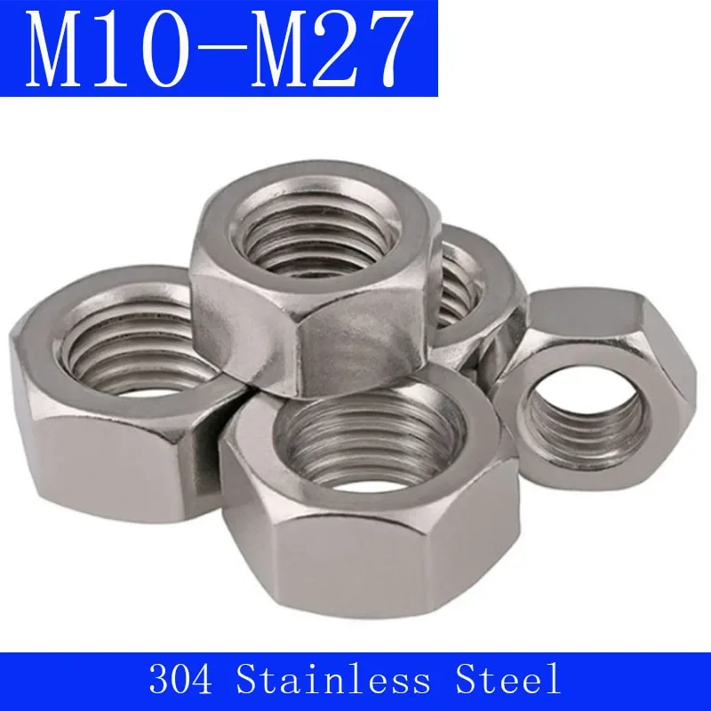 M8 / M10 / M12 / M14 / M16 / M18 / M20 / M22 / M24 / M27 / M30 304 HEXAGONÁLNA NUT HEXAGONAL NUT DIN 934 SUS 304