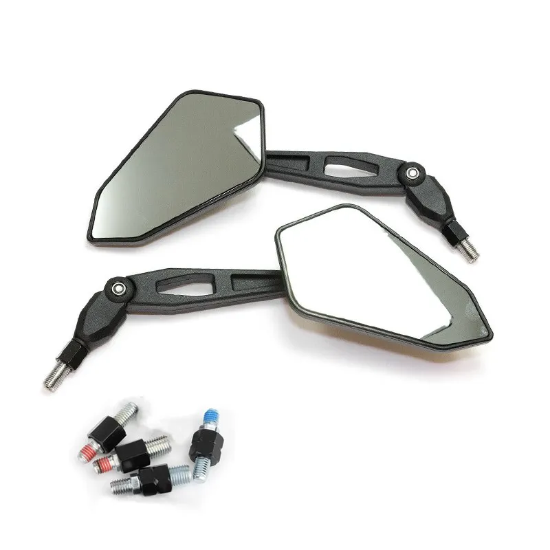 M8 M10 Motocykel Scooter Street Bike Zadný pohľad bočné zrkadlá pre Yamaha Mt09 Honda Suzuki Kawasaki KL600 KLR600 BMW BMW Aprilia